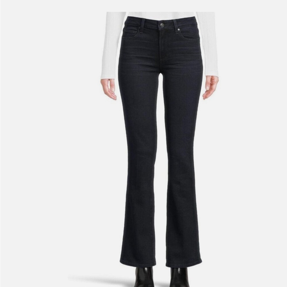 PAIGE Midnight Black Denim - Picture 8 of 9
